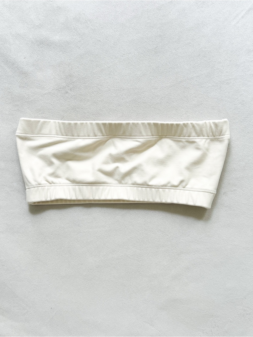 Montce Cream Bandeau Bikini Top - XS